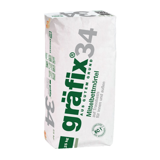 Mittelbettmörtel Gräfix 34