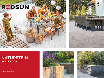 Hauptkatalog Naturstein der Firma Redsun.