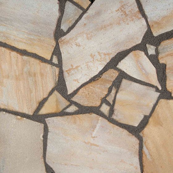 Quarzit-Polygonalplatte Amarello Profi beige-braun
