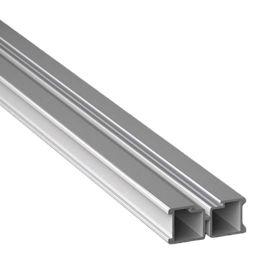 Alu-Schiene in der standartausführung für eine Terrassenunterkonstruktion mit Stelzlagern.